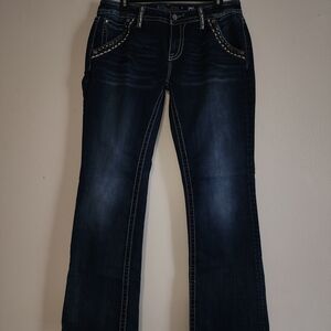 Miss Me Dark Blue Boot Cut Jeans